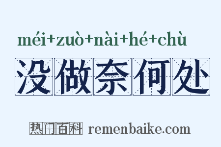 没做奈何处是什么意思的图片